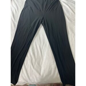 Isabel by Ingrid & Isabel Maternity Leggings Black Over Belly XL Cotton Modal